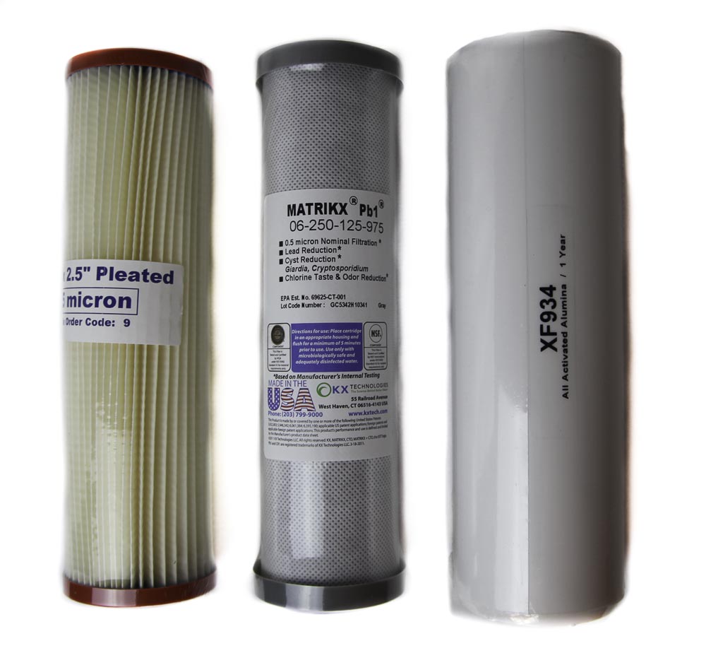(image for) 3 Pack Complete set undersink filters cartridges Incl Postage Au