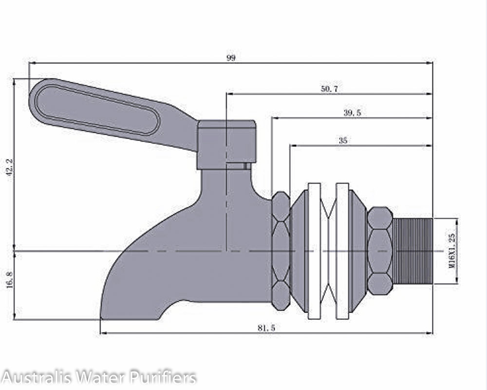 (image for) replacement Solid Stainless Steel Tap - Click Image to Close